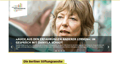 Desktop Screenshot of berlinerstiftungswoche.eu